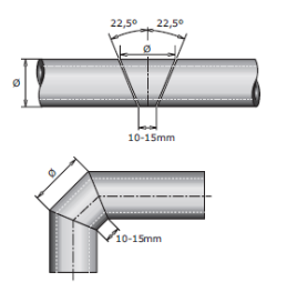 Трубная изоляция – угол 90 градусов с одним сегментом