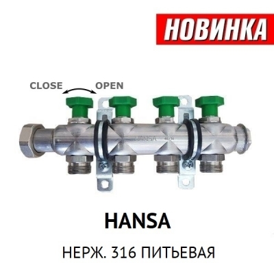 Коллектор теплого пола hansa